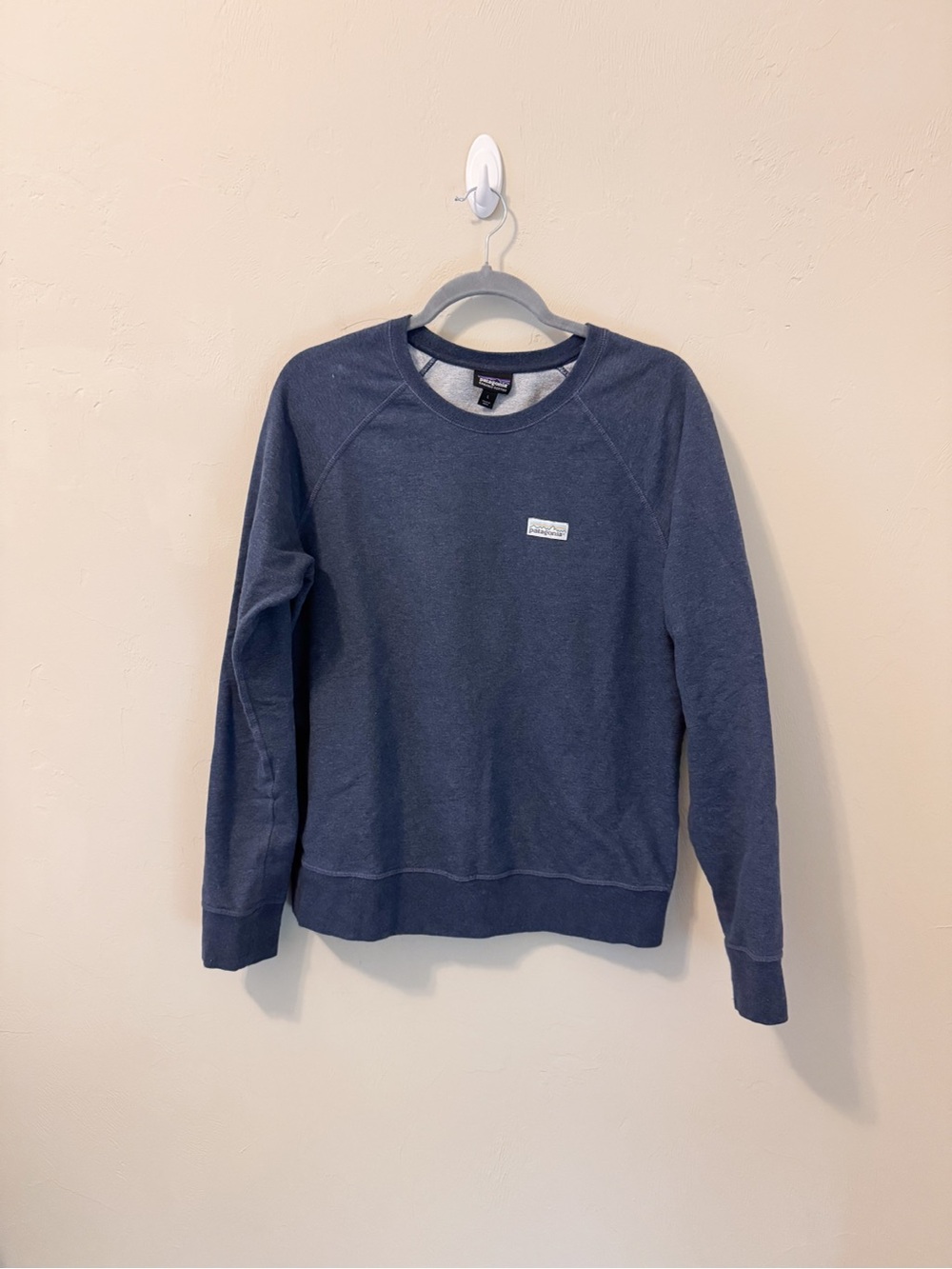 Patagonia Crewneck Sweatshirt - Navy Blue, Organic Cotton